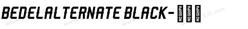 BedelAlternate Black字体转换